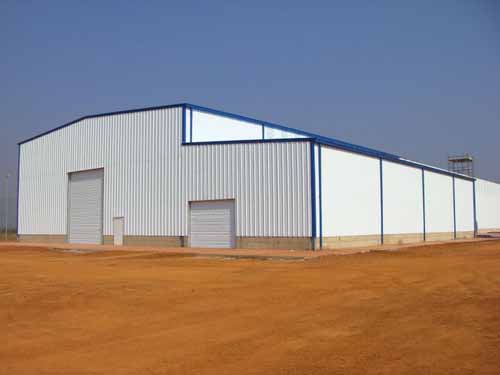 Prefab Light Steel Structure Warehouse Building to Angola