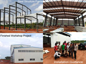 Nigeria Steel Structure Prefabricated Workshop