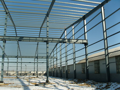 The load bearing parts for steel structure workshop are mainly steel structures