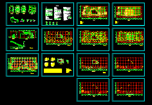 structure drawing of Commercial Steel Structure Buildings