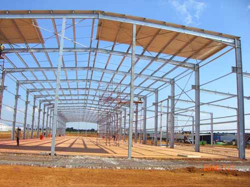 light steel structure warehouse frame